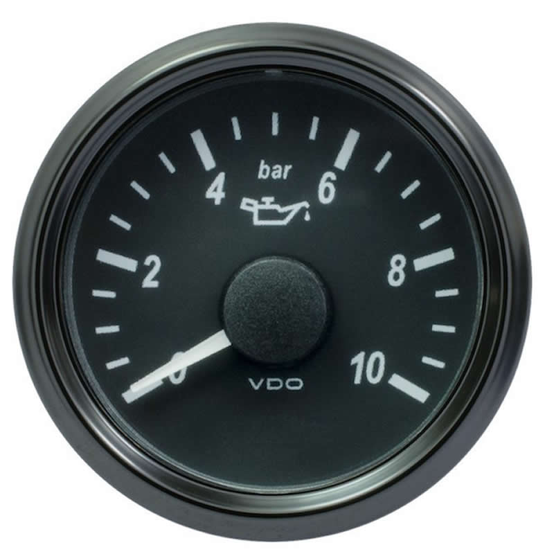 VDO SingleViu 0248 Engine Oil Pressure 10Bar Black 52mm